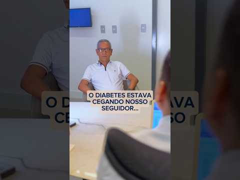 O diabetes estava deixando seu João cego, mas conseguimos dar um jeito nisso! 🙏