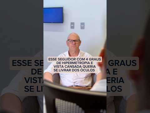 Catarata com Refrativa com Lente PureSee: 4 graus de hipermetropia e vista cansada para perto.