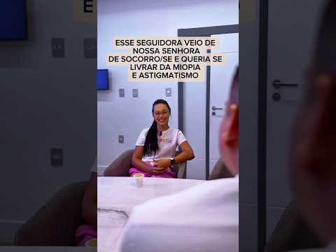 Essa seguidora veio de Nossa Senhora de Socorro/SE e queria se livrar da miopia e astigmatismo