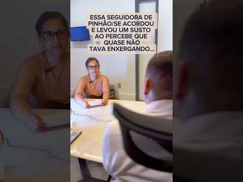 Seguidora acordou e estava enxergando quase nada por conta do descolamento de retina.