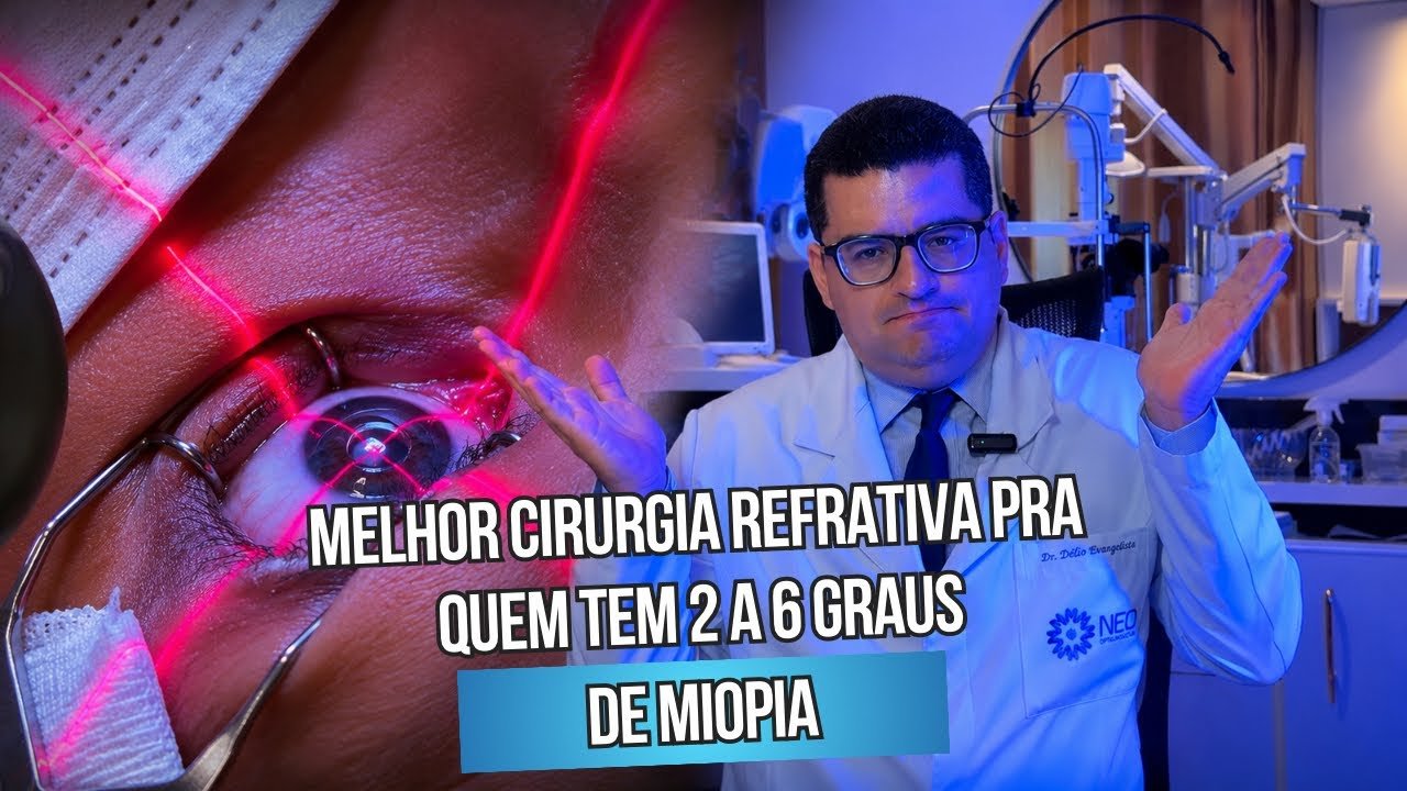 A melhor cirurgia refrativa para quem tem entre 2 e 10 graus
